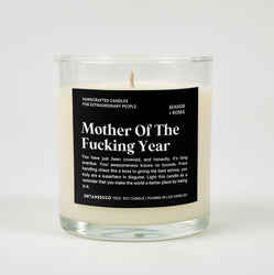 Mother Of The Fucking Year Glass Candle (ONLINE ORDER ONLY)