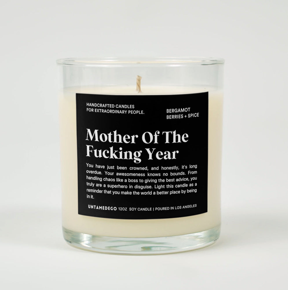 Mother Of The Fucking Year Glass Candle (ONLINE ORDER ONLY)