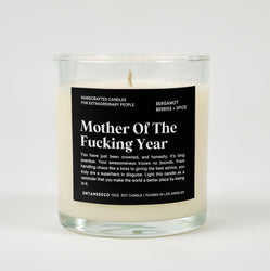 Mother Of The Fucking Year Glass Candle (ONLINE ORDER ONLY)