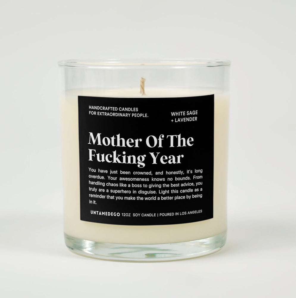 Mother Of The Fucking Year Glass Candle (ONLINE ORDER ONLY)
