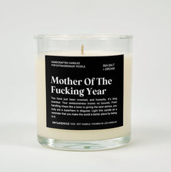 Mother Of The Fucking Year Glass Candle (ONLINE ORDER ONLY)