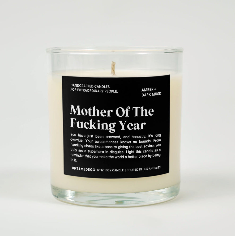 Mother Of The Fucking Year Glass Candle (ONLINE ORDER ONLY)