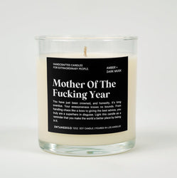 Mother Of The Fucking Year Glass Candle (ONLINE ORDER ONLY)