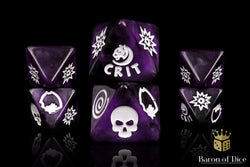 Panther Purple D8 Dice Set (ONLINE ORDER ONLY)