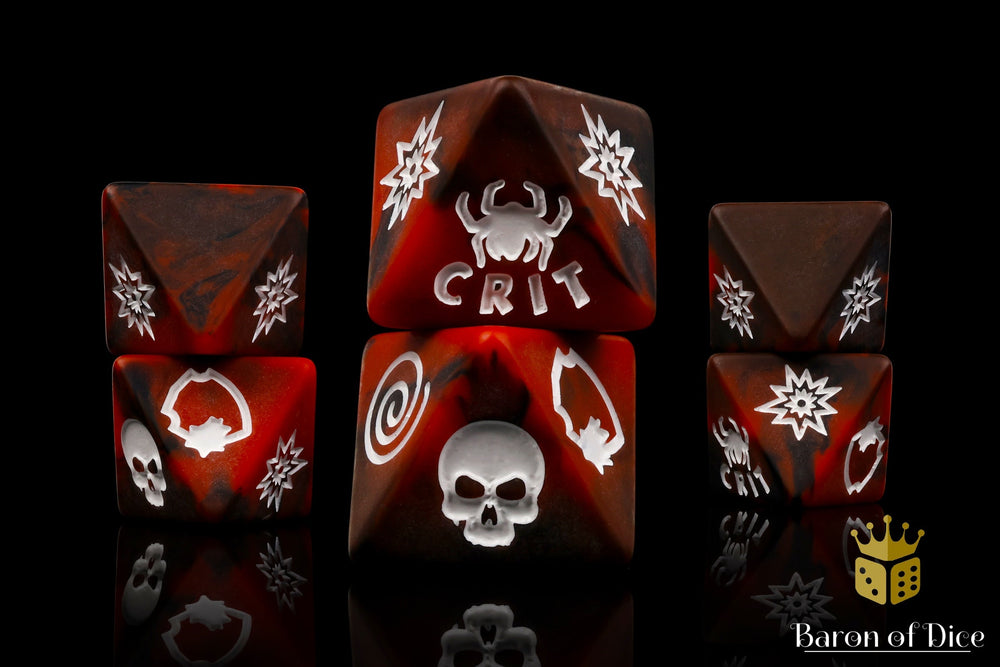 Electric Spider D8 Dice Set (ONLINE ORDER ONLY)