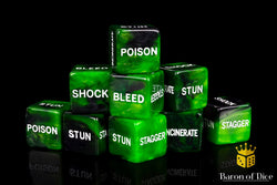 Status Effect | Comic Book Compatible Dice Set | Variety 1 (ONLINE ORDER ONLY)