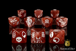 Bloody Symbiote Dice - D8 Set (ONLINE ORDER ONLY)