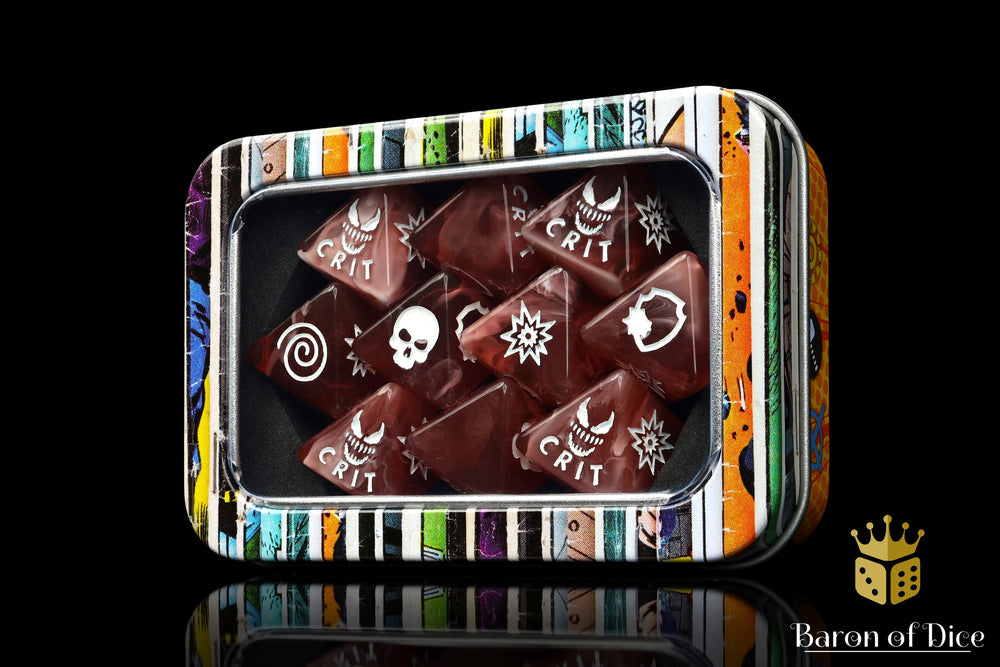 Bloody Symbiote Dice - D8 Set (ONLINE ORDER ONLY)
