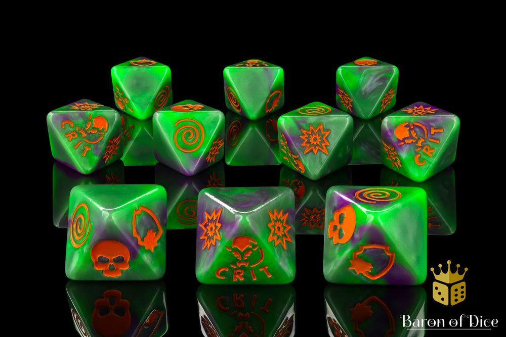 Goblin King D8 Dice Set (ONLINE ORDER ONLY)