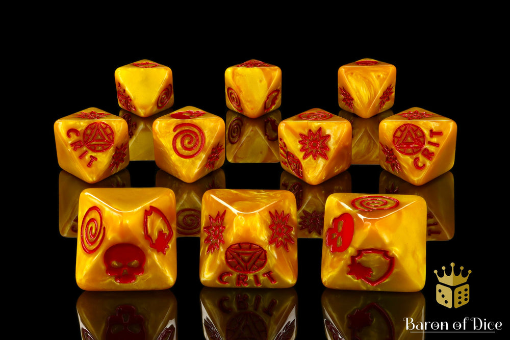 Nuclear Reactor D8 Dice Set (ONLINE ORDER ONLY)