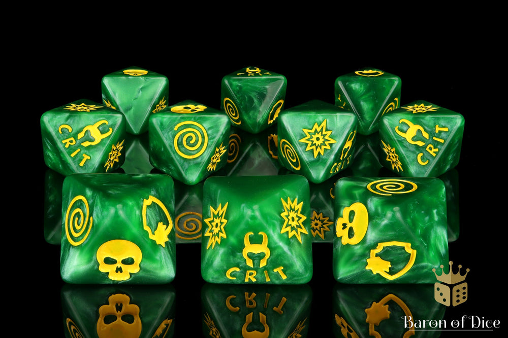 Loki's Mischief D8 Dice Set (ONLINE ORDER ONLY)