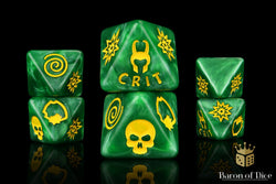 Loki's Mischief D8 Dice Set (ONLINE ORDER ONLY)