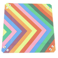 MET534 Rainbow Velvet Folding Dice Tray 10in x 10in Metallic Dice Games (ONLINE ORDER ONLY)