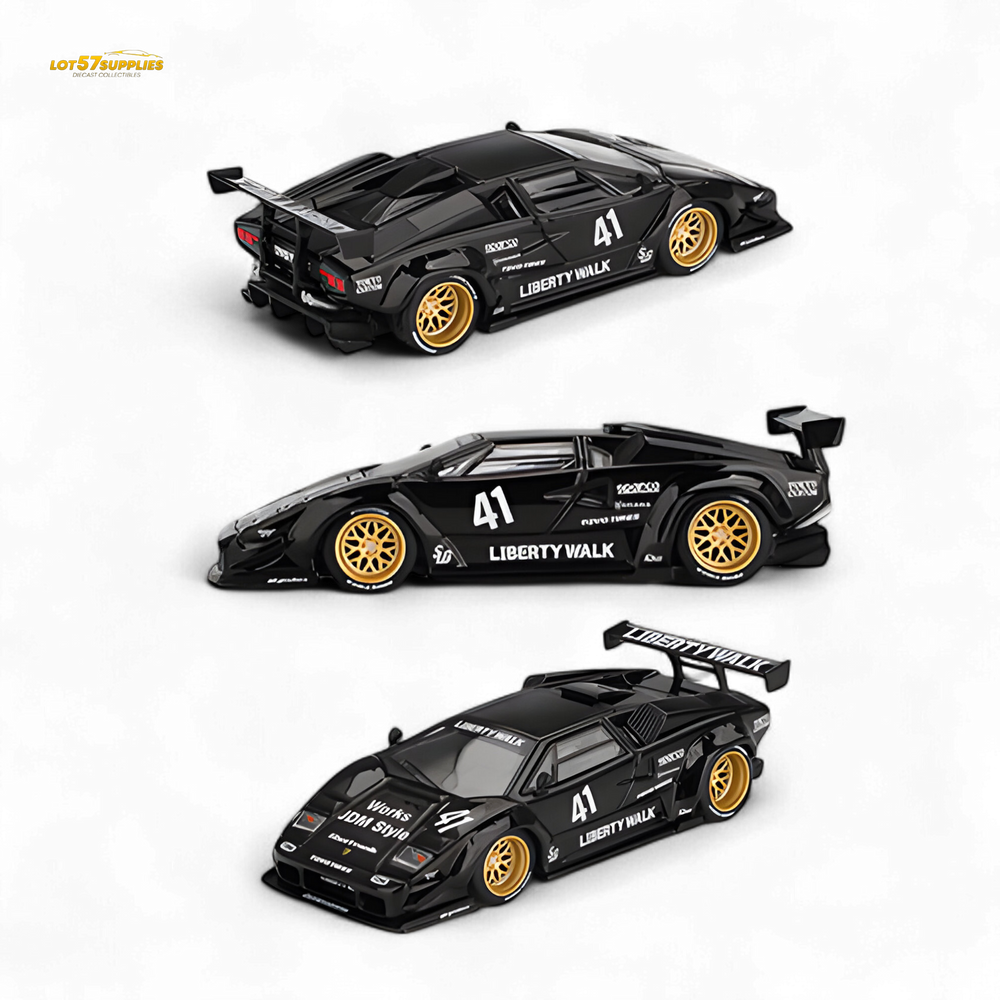 (Pre-Order) Mini GT Lamborghini Countach LB-WORKS - Black 1:64 (Online Order Only)