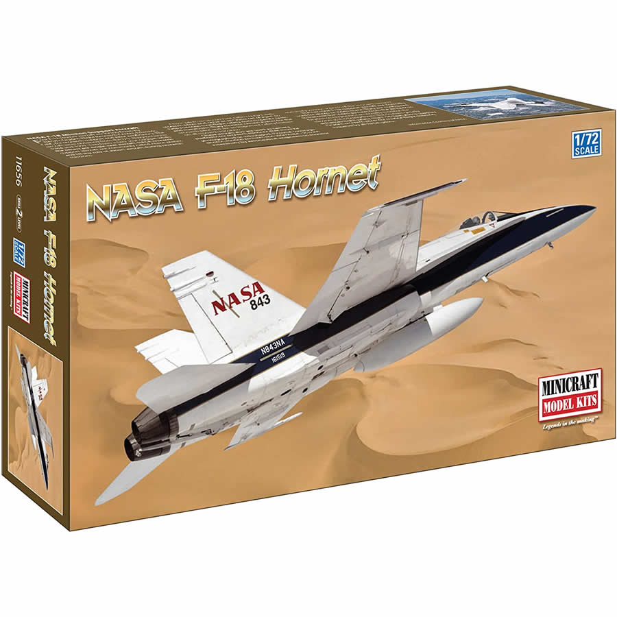MIC11656 F-18A with Nasa Markings 1/72 Scale Plastic Model Kit Minicraft (ONLINE ORDER ONLY)