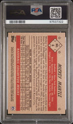 Graded 2021 Topps X Mantle Mickey Mantle #6 1953 Bowman Reprint Baseball Card PSA 10 Gem Mint (ONLINE ORDER ONLY)