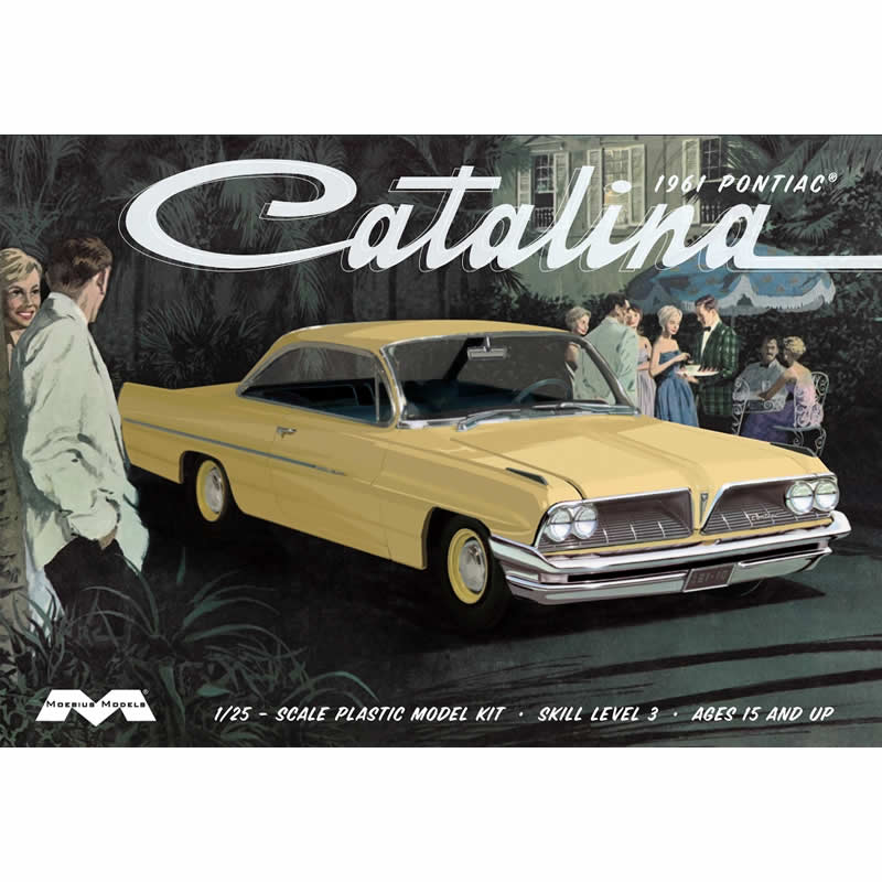MOE1217 1961 Pontiac Catalina 1/25 Scale Plastic Model Kit Moebius (ONLINE ORDER ONLY)