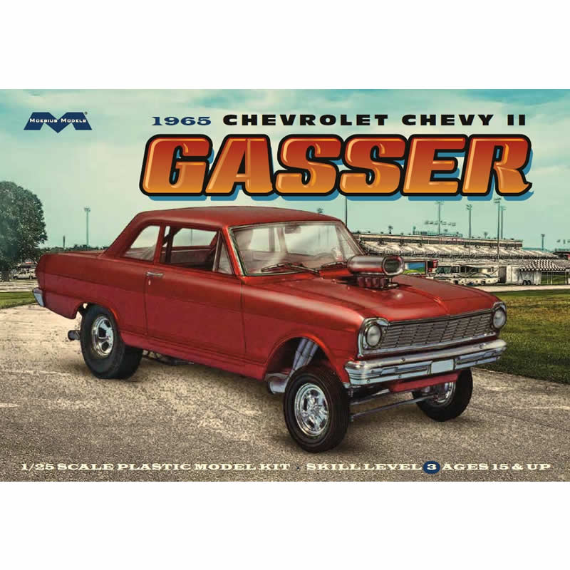 MOE2324 1965 Chevy Gasser 1/25 Scale Plastic Model Kit Mobius (ONLINE ORDER ONLY)