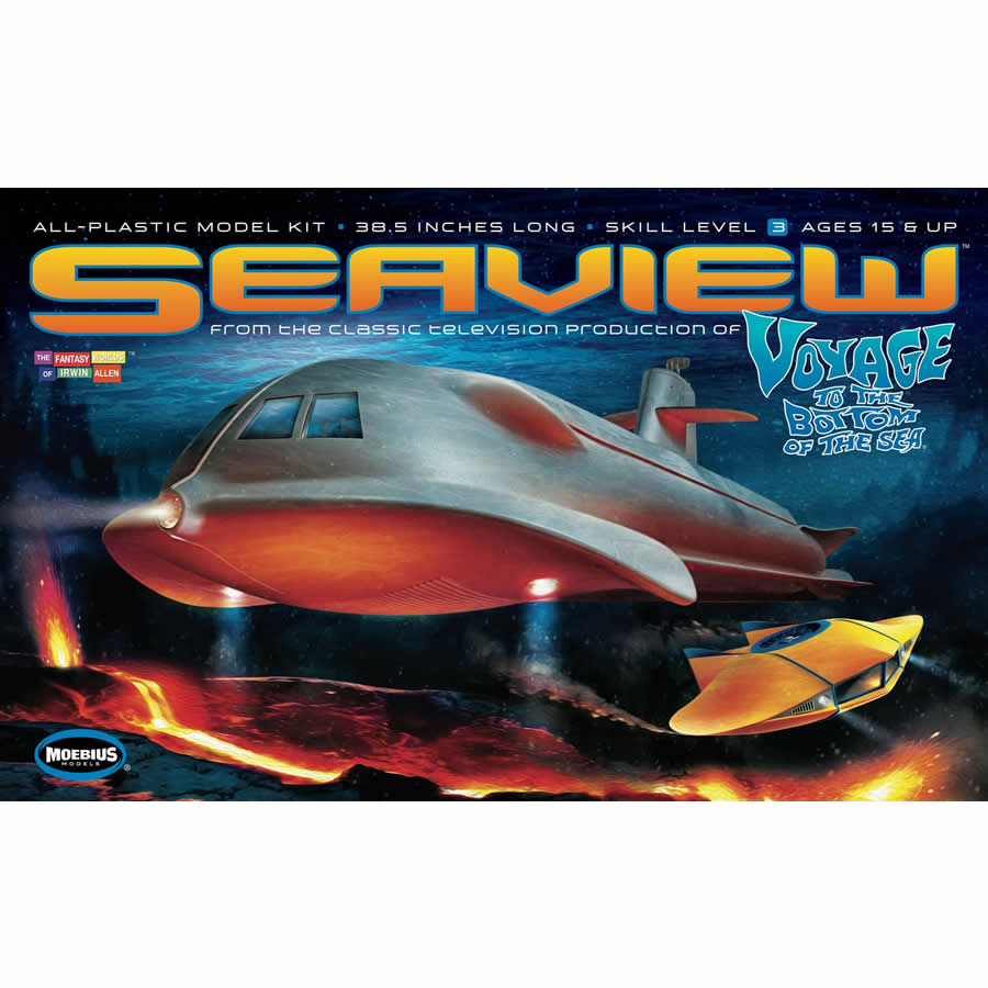 MOE707 Seaview Submarine 38.5 Inch 4 Window Plastic Model Kit Moebius (ONLINE ORDER ONLY)