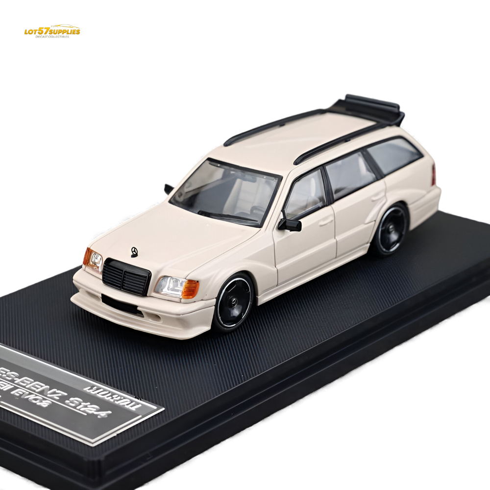 (Pre-Order) Mortal Mercedes-Benz S124 - Milk Tea Color 1:64 (ONLINE ORDER ONLY)