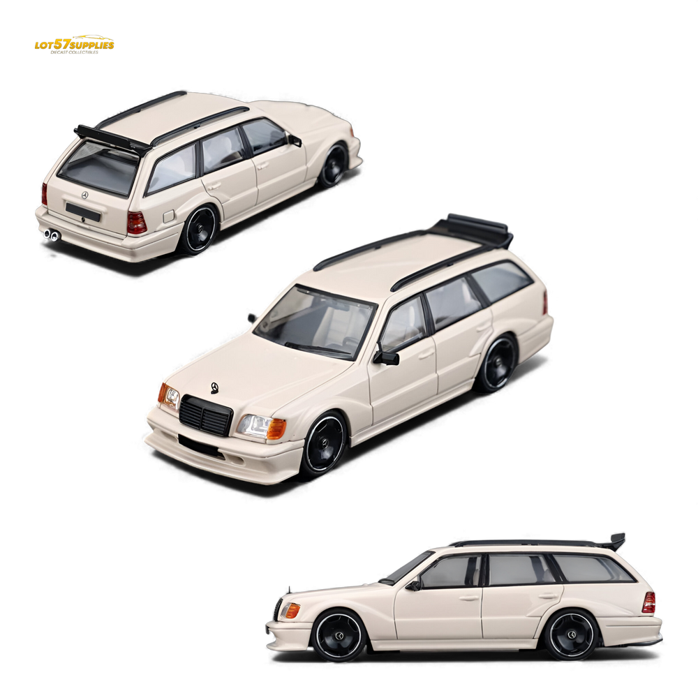 (Pre-Order) Mortal Mercedes-Benz S124 - Milk Tea Color 1:64 (ONLINE ORDER ONLY)