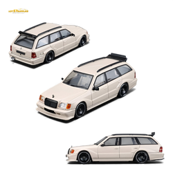 (Pre-Order) Mortal Mercedes-Benz S124 - Milk Tea Color 1:64 (ONLINE ORDER ONLY)