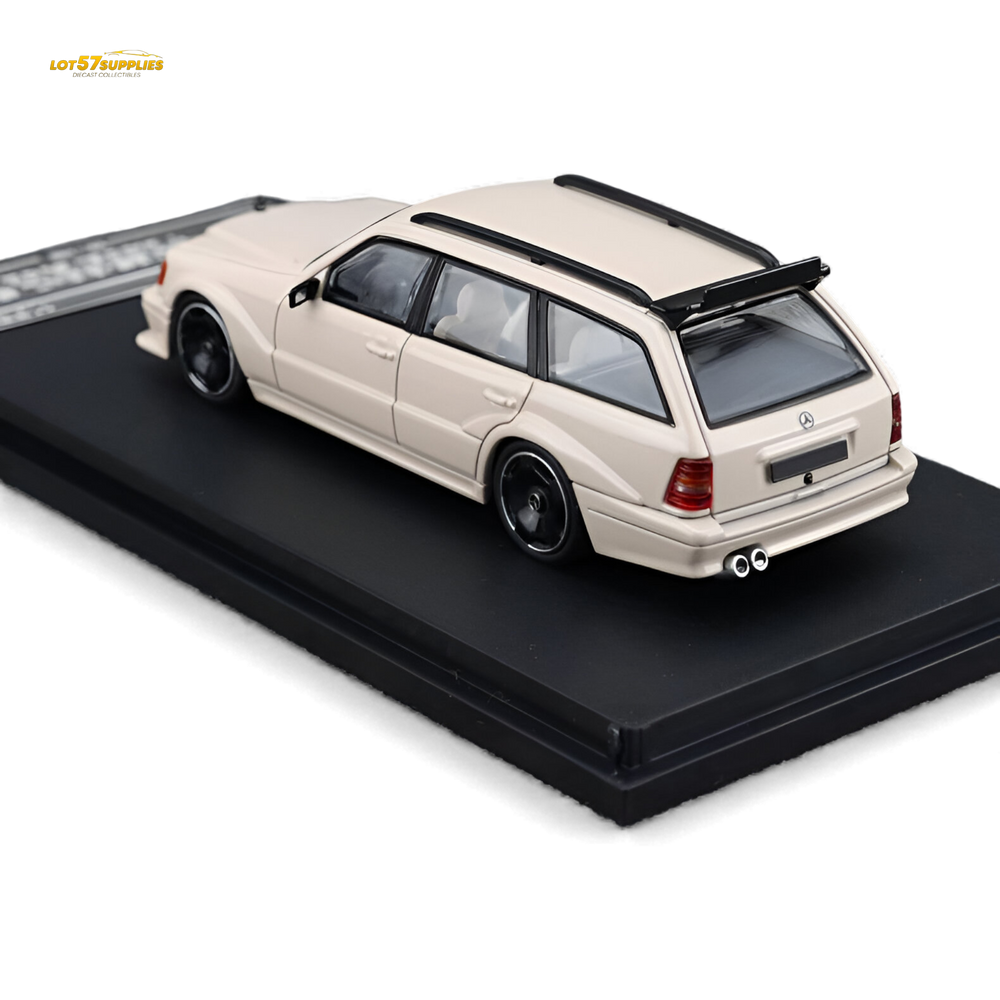 (Pre-Order) Mortal Mercedes-Benz S124 - Milk Tea Color 1:64 (ONLINE ORDER ONLY)
