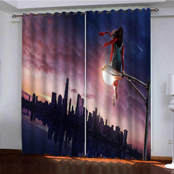 MS MARVEL Curtains Pattern Blackout Window Drapes (Online Order Only)