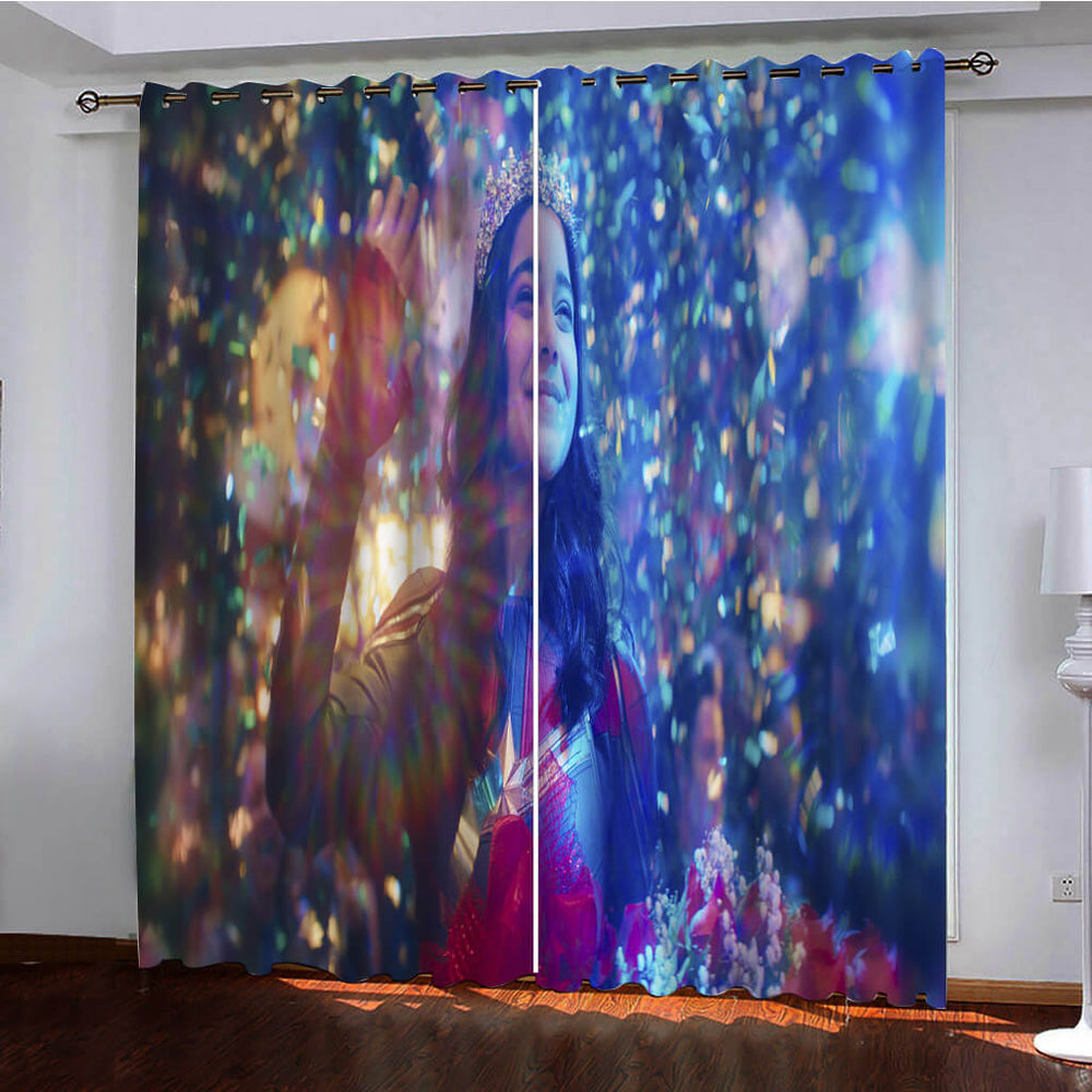 MS MARVEL Curtains Pattern Blackout Window Drapes (Online Order Only)