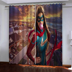 MS MARVEL Curtains Pattern Blackout Window Drapes (Online Order Only)