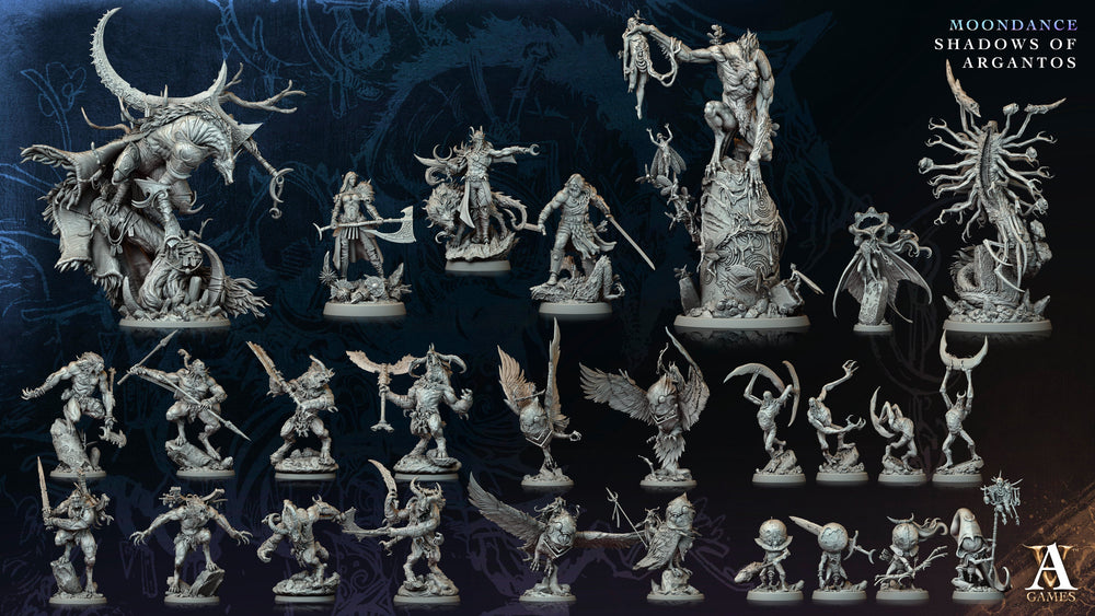 3D Printed Archvillain Games Moonmane Howler Moondance - Shadows of Argantos 28 32mm D&D (Online Only)