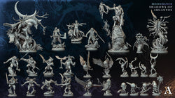 3D Printed Archvillain Games Moonmane Howler Moondance - Shadows of Argantos 28 32mm D&D (Online Only)