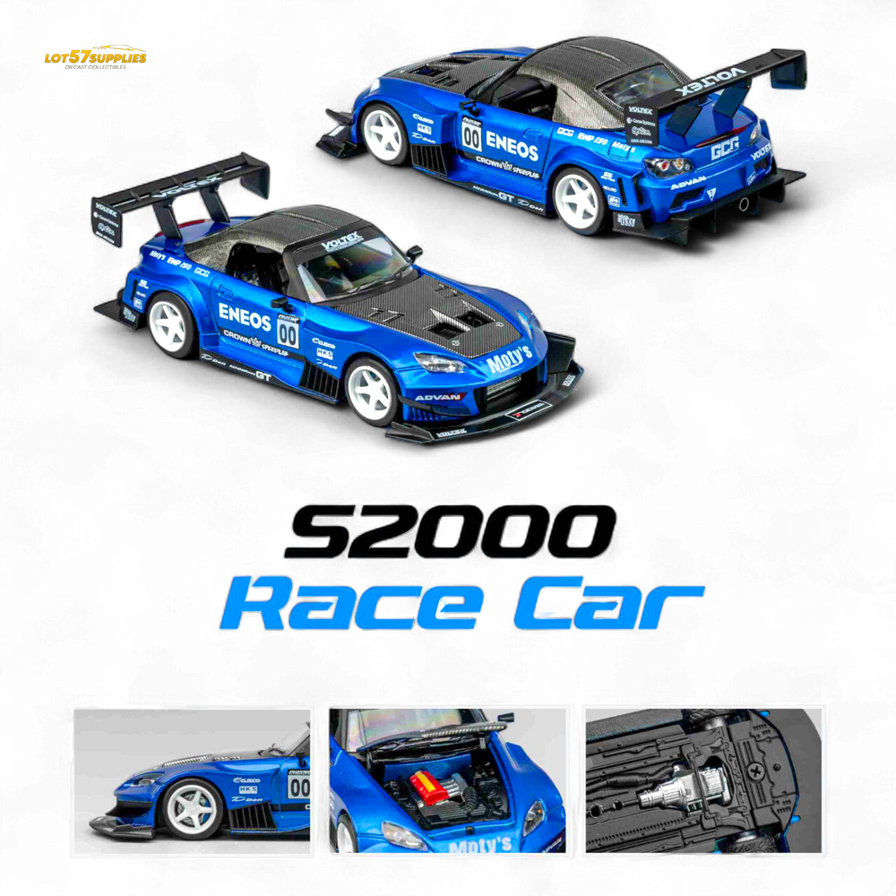 MicroTurbo Honda S2000 ENEOS #00 TOP FUEL - Candy Blue 1:64