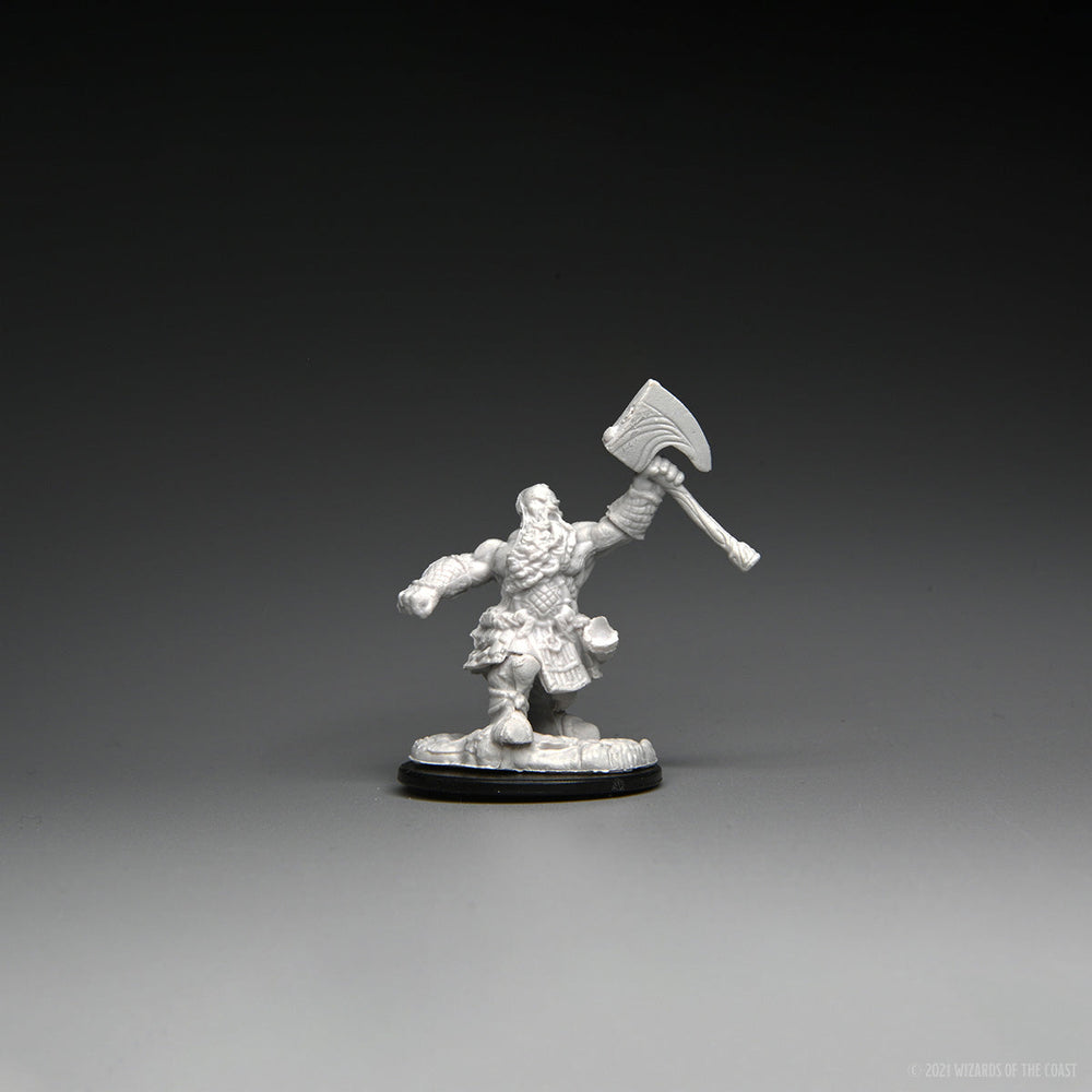 Magic: the Gathering - Unpainted Miniatures - Dwarf Fighter & Dwarf Cleric (ONLINE ORDER ONLY)