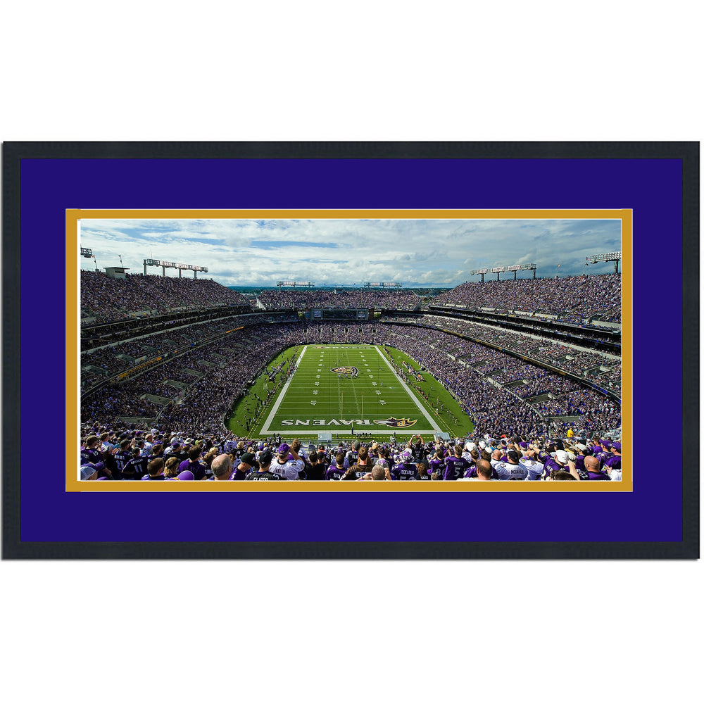 Framed MT&T Bank Stadium Baltimore Ravens 16x24 Football Photo Professionally Matted