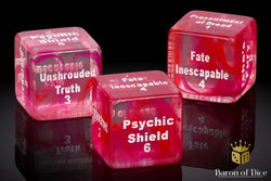 Strands of Fate Dice - 10th Edition - Red (ONLINE ORDER ONLY)