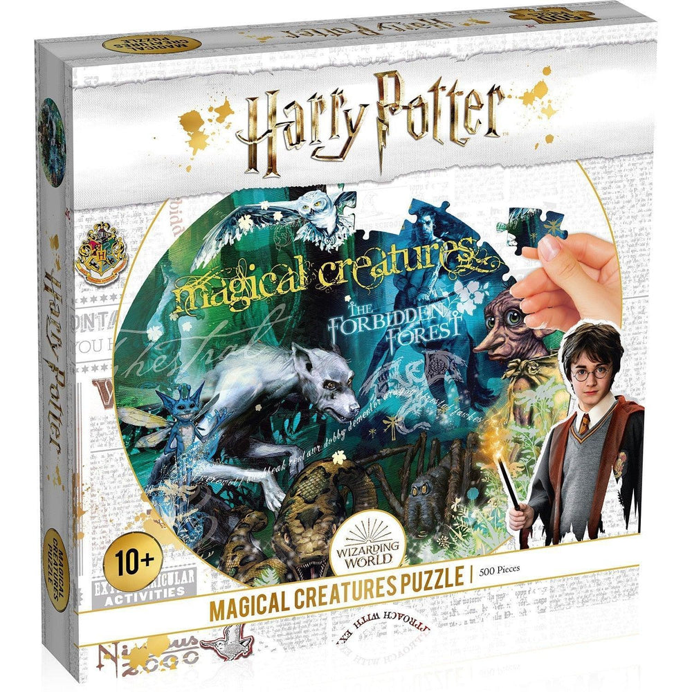 Magical Creatures Harry Potter 500 Piece Round Jigsaw Puzzle Top Trumps (ONLINE ORDER ONLY)