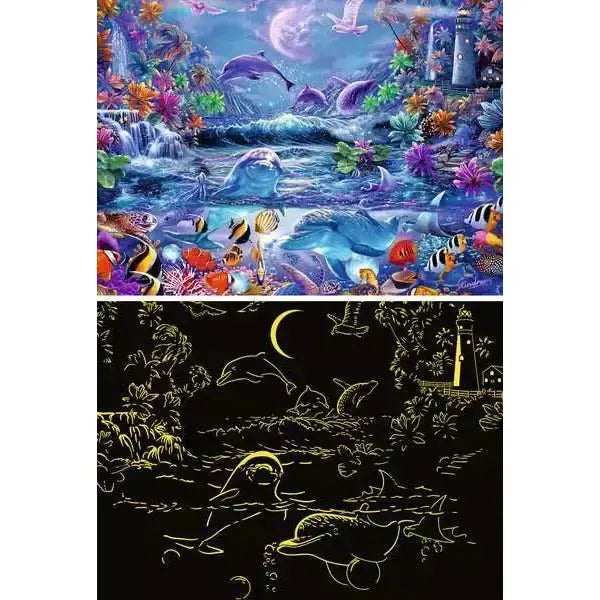 Magical Moonlight 500 Piece Glow in the Dark Jigsaw Puzzle Ravensburger (ONLINE ORDER ONLY)