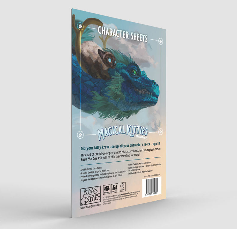 Character Sheets Pad (Magical Kitties 2E) (ONLINE ORDER ONLY)