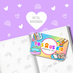 90's Kid Club | Metal Book Card | Washi Card (ONLINE ORDER ONLY)