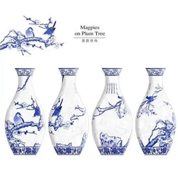 Magpies on Plum Tree Vase 160 Piece 3D Plastic Jigsaw Puzzle PieceRelax (ONLINE ORDER ONLY)