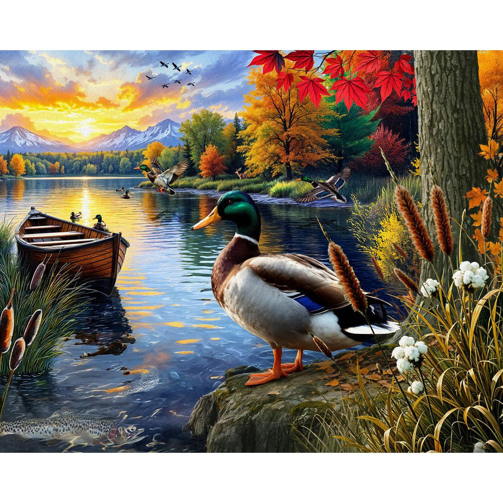 Mallard Morning Glow 1000 Piece Jigsaw Puzzle Springbok (ONLINE ORDER ONLY)
