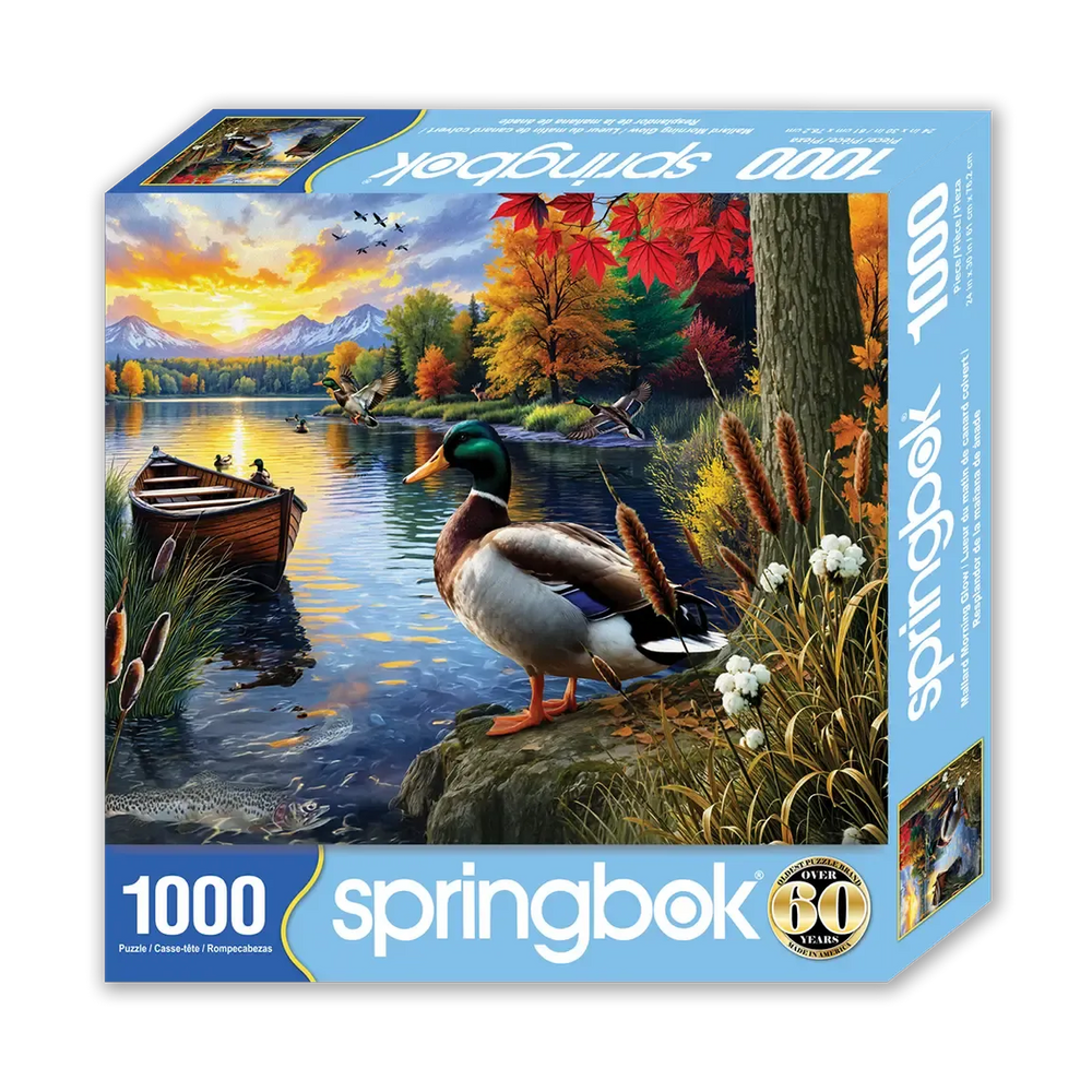 Mallard Morning Glow 1000 Piece Jigsaw Puzzle Springbok (ONLINE ORDER ONLY)