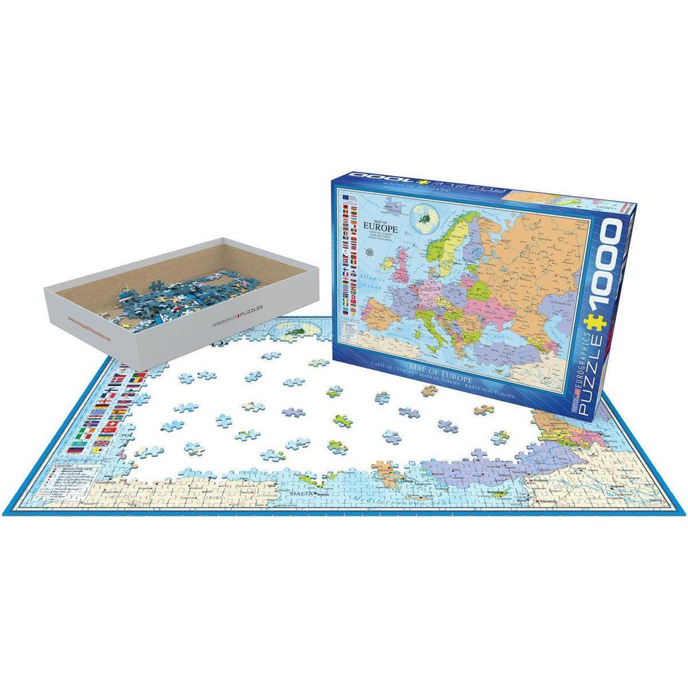 Map of Europe 1000 Piece Jigsaw Puzzle Eurographics (ONLINE ORDER ONLY)