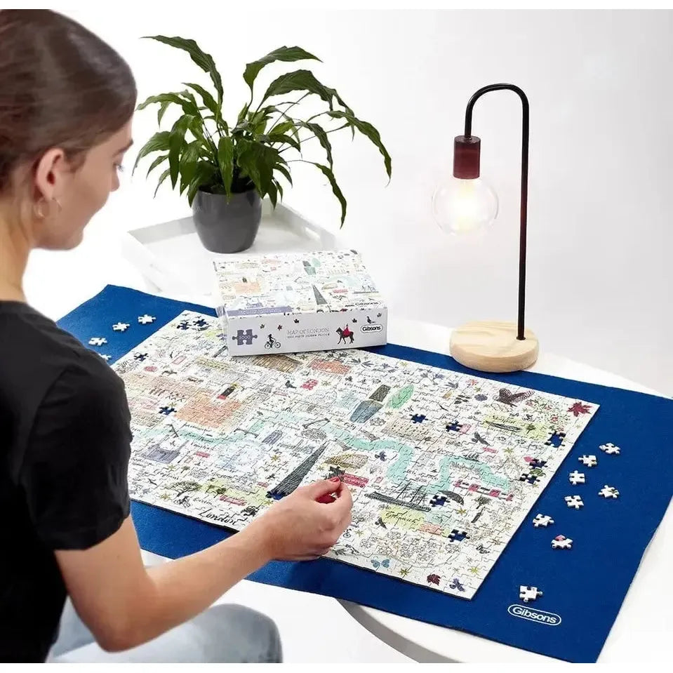 Map of London 1000 Piece Jigsaw Puzzle Gibsons (ONLINE ORDER ONLY)