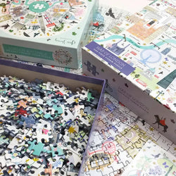 Map of London 1000 Piece Jigsaw Puzzle Gibsons (ONLINE ORDER ONLY)