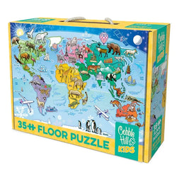 Map of the World 35 Piece Floor Jigsaw Puzzle Cobble Hill (ONLINE ORDER ONLY)