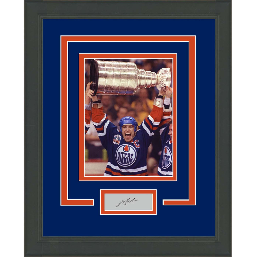Framed Mark Messier Facsimile Laser Engraved Signature Auto Edmonton Oilers 11x14 Hockey Photo (ONLINE ORDER ONLY)