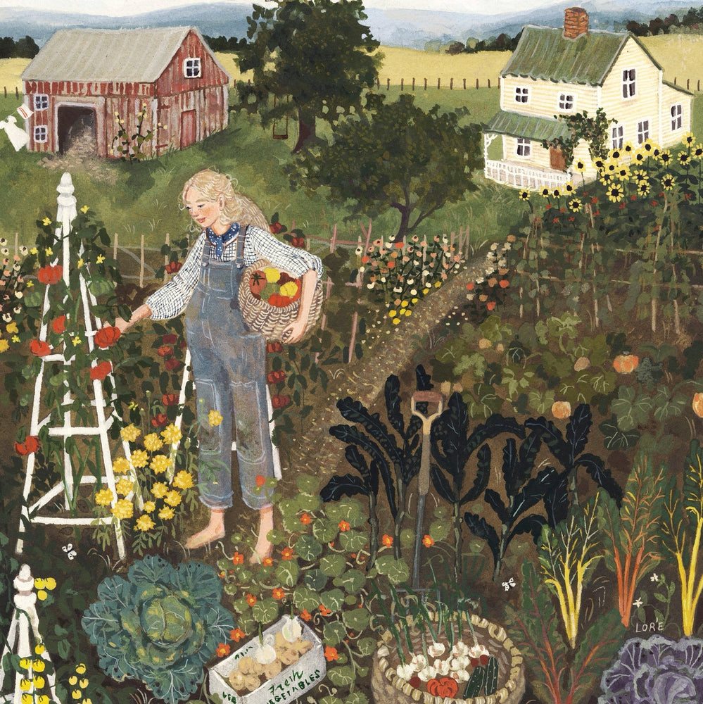 Market Gardener by Loré Pemberton 100 Piece Mini Jigsaw Puzzle NYPC (ONLINE ORDER ONLY)