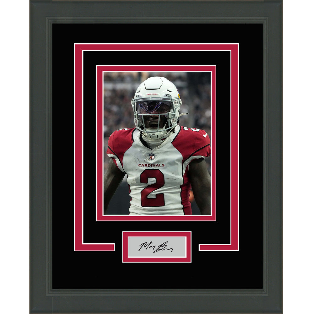 Framed Marquise Brown Facsimile Laser Engraved Signature Auto Arizona Cardinals 11x14 Football Photo (ONLINE ORDER ONLY)